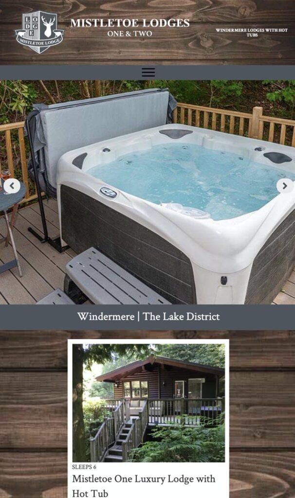 Windermere Holiday Home Website Design